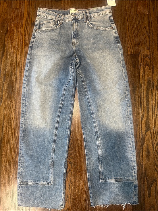 Free People Denim - Free People Light Blue Straight Leg Jeans